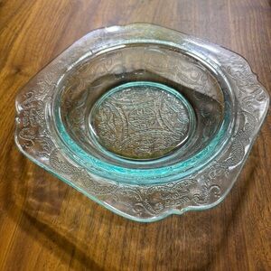 Vintage 70s Indiana Glass Recollections Madrid pattern butter or cheese dish